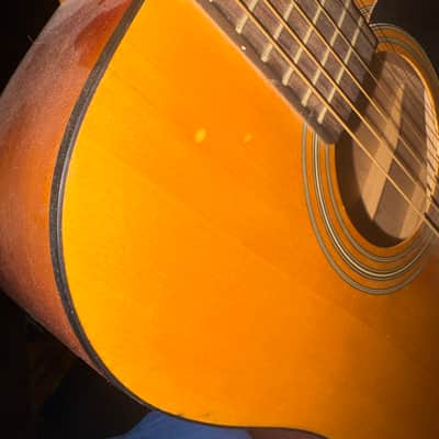 Jasmine S35QA Spruce / Quilted Maple Dreadnought 2010s - Natural image 4