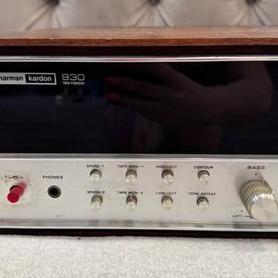 Vintage Harman Kardon 930 Twin Powered Stereo Receiver 1972-1976 - wood/silver image 2