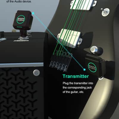 Swiff WX503 5.8GHz Wireless Guitar System with Charging Case, Wireless Transmitter Receiver,price include the import duty for US buyer image 5