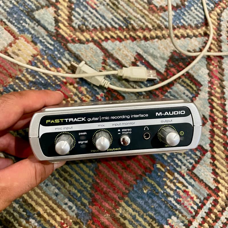 M-Audio Fast Track Guitar / Mic Recording Interface 2000 - Blue image 1