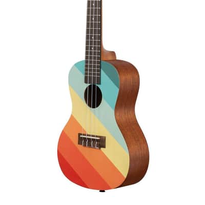 Kala Surf Collection, 4-String Ukulele, Right, Rainbow, Concert (KA FAROUT) image 4