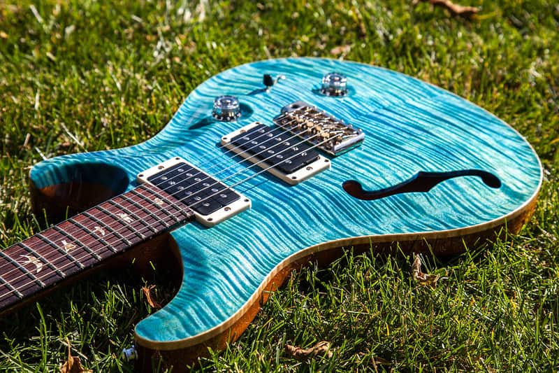 Paul Reed Smith Custom 24 semi-hollow 2014 aqua bleux image 1