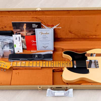 2023 Fender Custom Shop B2 1952 Telecaster Journeyman Relic Aged Nocaster Blonde Flash Coat w/ Case, CoA image 15