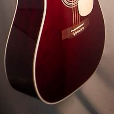 Takamine JJ325SRC John Jorgenson 6-string Dreadnought Cutaway Acoustic Electric Gloss Red Stain with case NEW image 4
