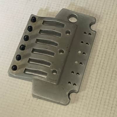 2000's Japan Jackson Licensed JT-580LP Floyd Rose Tremolo Bridge Brushed Chrome Base Plate image 8