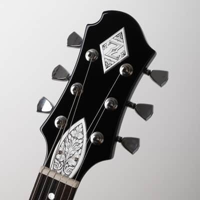 Zemaitis SUA 201 Heart Single Cutaway Mother of Pearl Black Electric Guitar LP Style image 7