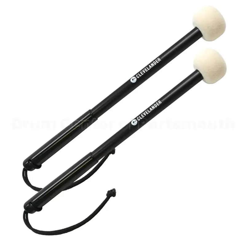 Clevelander Marching Tenor Mallets, Aluminum, Felt Tips w/Straps image 1