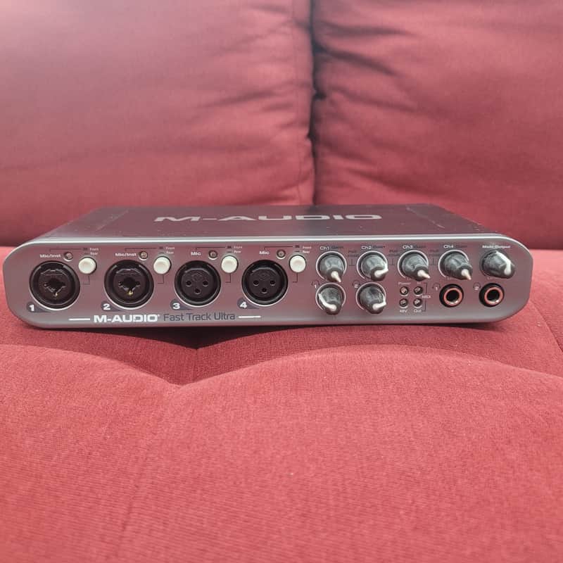 M-Audio Fast Track Ultra USB 8x8 Audio Interface  - Gray image 1