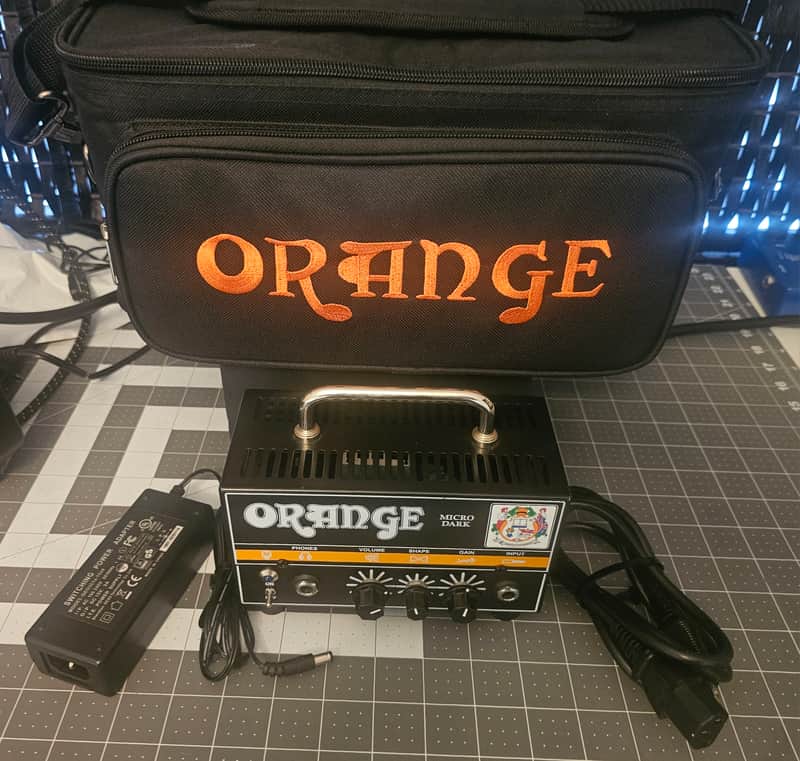 Orange Micro Dark Tube Amp Head w/ case - BLACK image 1