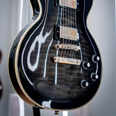 Epiphone Les Paul Custom Bats in Flight Transparent Ebony Burst image 2