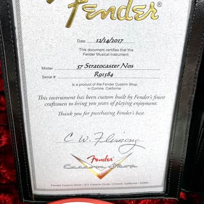 Fender Stratocaster 57 NOS Custom Shop 2017 Fiesta Red image 23