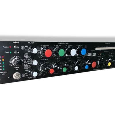 c.2001 George Massenburg GML Model 2020 Mic Pre/EQ/DRC Channel Strip Populated Faceplate Face Panel Assembly Clarostat Grayhill *Spare Parts-Repair image 2