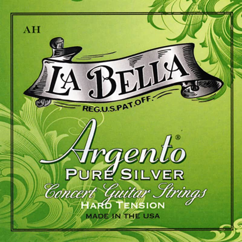 Mint La Bella Argento AH Pure Silver HT Classical Guitar Strings, Full Set image 1
