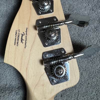 Squier Precision Bass by Fender – Surf Green – Maple Neck – Excellent Condition w/ Gig Bag image 8