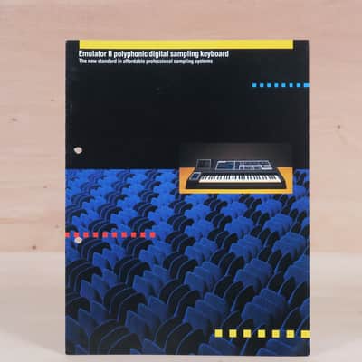 E-MU Systems Emulator II polyphonic sampling keyboard original brochure