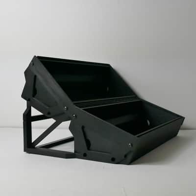 2 Tier Moog style 60hp skiff Desktop Eurorack module modular synth rack stand case with integrated eurorack rails image 5
