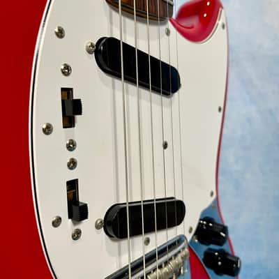 2011 Fender Mustang ‘69 Vintage Reissue MG69/MH Dakota Red + Headstock, Japan MIJ image 9