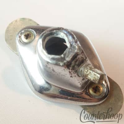 *Pearl Tom Drum Hex Arm Post Mount Receiver Vintage 60s Chrome Japan 2 1/8"* image 2