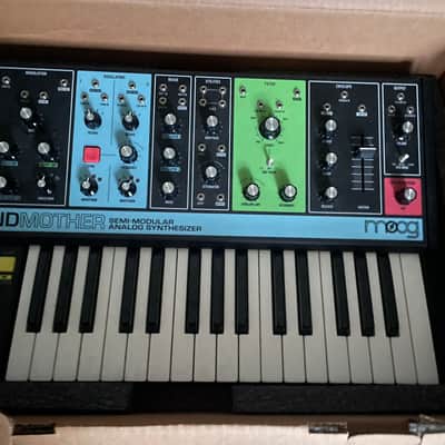Moog Grandmother 32-Key Semi-Modular Analog Synthesizer 2018 - Present - Black / Multi-Colored Panel image 1