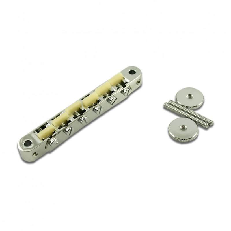 TonePros AVR2G/C Replacement ABR-1 Tune-O-Matic Bridge With "G Formula" Saddles - Chrome image 1