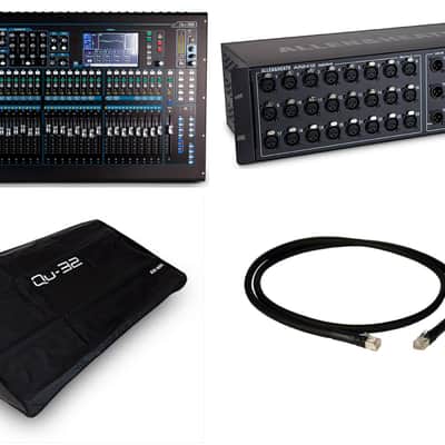 Allen & Heath QU-32C-STARTER-PCK-K 32-Channel Digital Mixer and Stagebox Bundle image 1