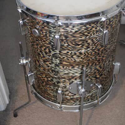 Rogers Holiday 1963 - Black Onyx 16" deep x 14" round Floor tom image 2