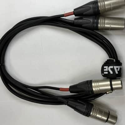 LASE 12 Ft Dual Microphone Cable w Genuine NEUTRIK NC3MXX 3Pin XLR M - NC3FXXX F image 8