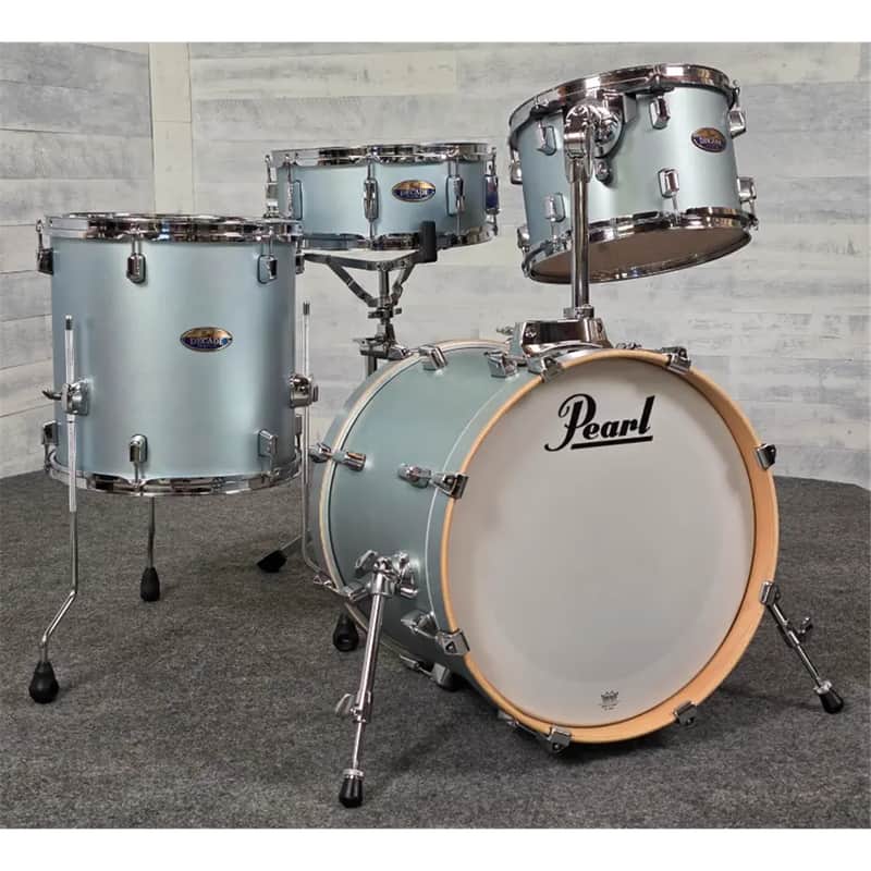 Used Pearl Decade Maple 4pc Drum Set Blue Mirage - Very Good image 1