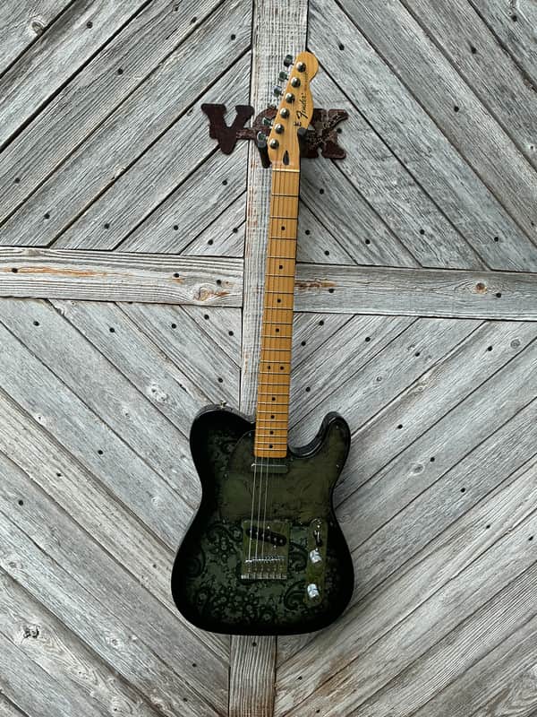 Fender FSR Black Paisley Telecaster Black Paisley 2012 | Reverb