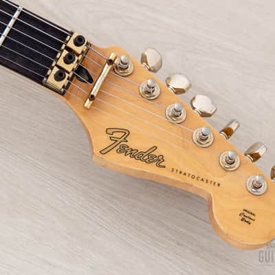 1988 Fender Pro Feel Stratocaster STR75 SSH Cherry Red Sunburst w/ Floyd Rose, Japan MIJ Fujigen image 4