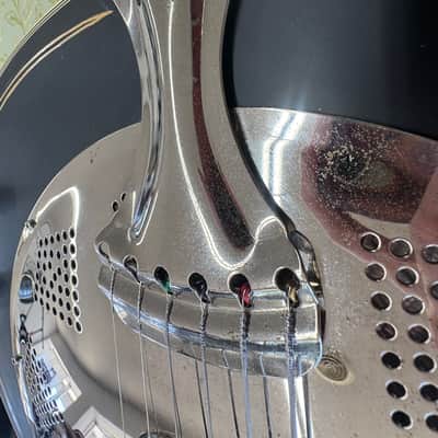 Johnson JR-550. Acoustic Electric Resonator.(W Hardcase)(Biscuit) image 7