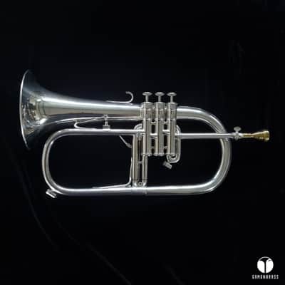 Couesnon Bb flugelhorn Made in France Giardinelli mouthpiece case GAMONBRASS image 5