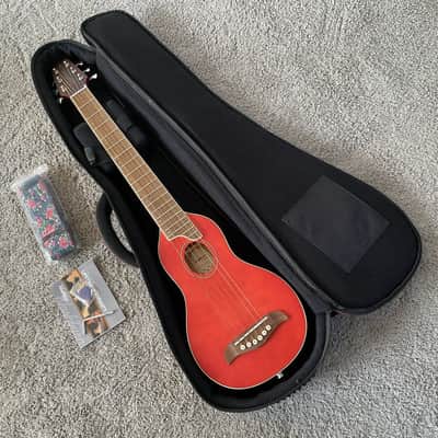 Washburn Rover RO10SK 34 Inch Travel Guitar in Red, Spruce Top, Rosewood Fingerboard image 5