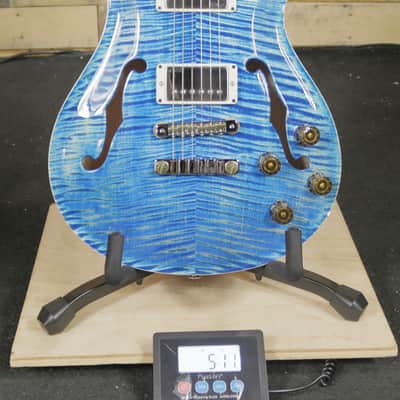 PRS McCarty 594 Hollowbody II Electric Guitar Faded Blue Jean w/ Case image 9