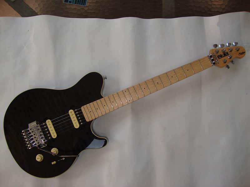 Sterling by Music Man SUB AX4 Black Transparent | Reverb