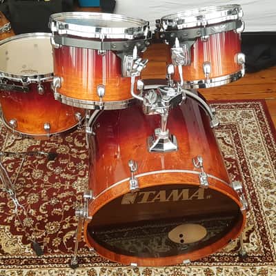 Tama Starclassic Early 2000s Made in Japan - Dark Cherry Fade. Includes cases and stand. image 1
