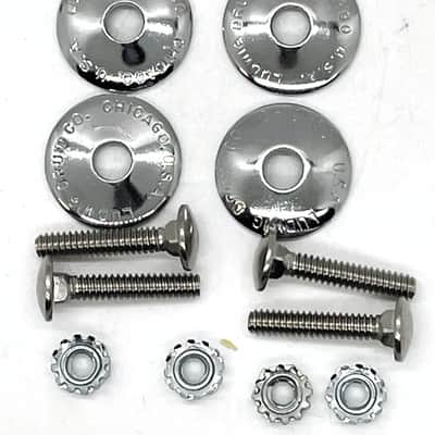 Ludwig "Chicago" 60s/70s/80s NOS Mounting Hardware set for a P-1610D Bass Drum Mount Set of 4 image 1