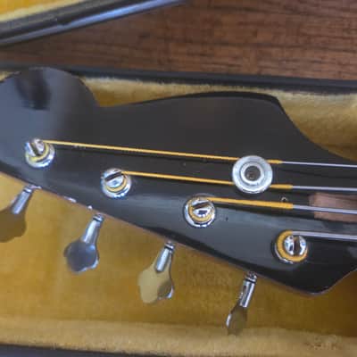Vintage Short Scale Bass Off-Set (Teisco, etc.) - Sunburst w/ OHSC* image 5