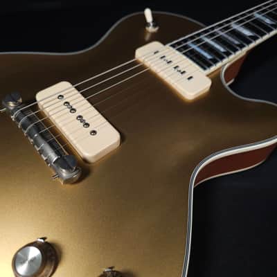 Eastman SB54/TV Limited Single Cut Gold Top With Lollars, Hard Case image 8