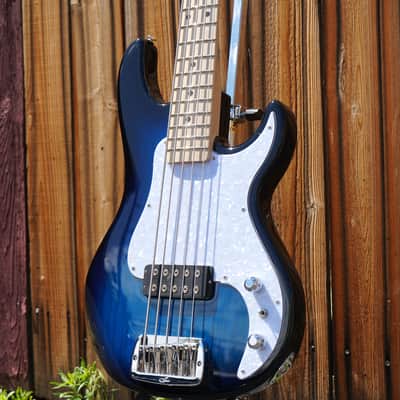 G&L USA Fullerton Deluxe Kiloton 5 Blueburst/Maple Neck 5-String Electric Bass Guitar w/ Deluxe Gig Bag (2025) image 1