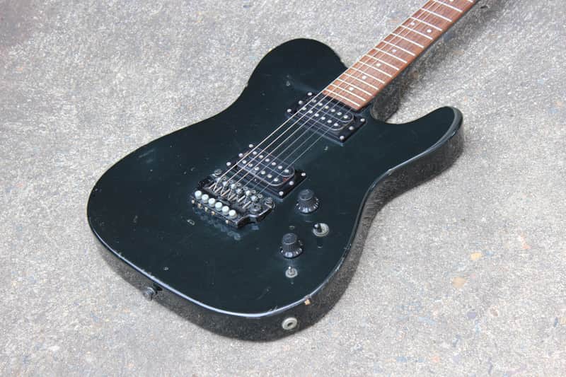 1985 Fender TL-555 Boxer Series Japan HH Telecaster (Black) image 1