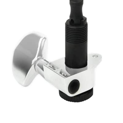 D'Addario Auto-Trim Tuning Machines, 3 + 3 Setup, Chrome image 1