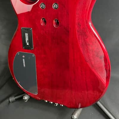 Yamaha BB734A Broad Bass 4-String Bass Guitar Fired Red Finish w/ Gig Bag (069) image 12