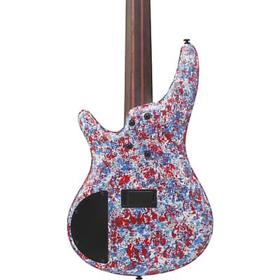 Ibanez Premium SR5A250 USA 250th Anniversary 5-String Electric Bass Guitar - Red, White, and Blue w/ Bag image 2