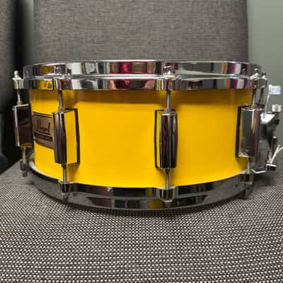 Pearl All Maple Shell Snare Drum - Yellow 14x5.5 image 2