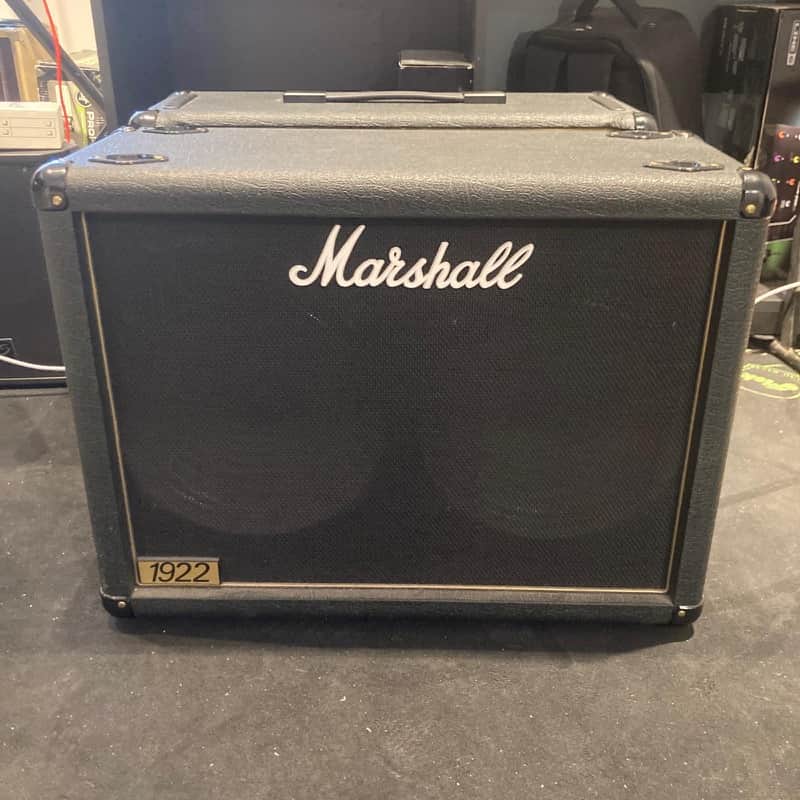 Marshall 1922 150-Watt 2x12" Guitar Speaker Cabinet 1989 - Present - Black image 1