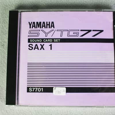 鍵盤楽器 YAMAHA SY/TG77 Voice Data Card SY77 Yamaha TG77 | Sound Programming
