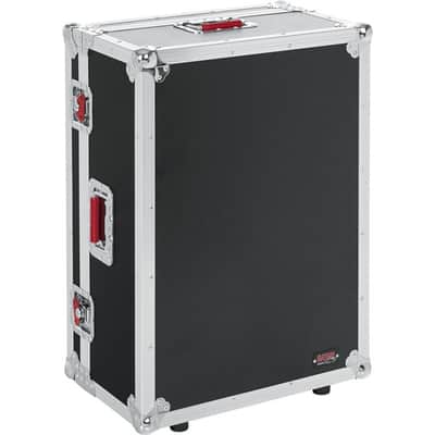 Gator Non-Doghouse Mixer Case for Midas M32R. Includes tilt & go wheels, plus 4" storage behind mixer. Shallow base allows mixer use while in case. G-TOURM32RNDH image 2