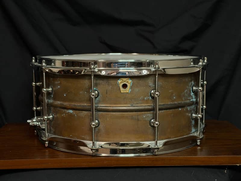 Ludwig LC663T Copper Phonic 6.5x14" 10-Lug Snare Drum with Tube Lugs 2016 - Present - Raw Copper image 1