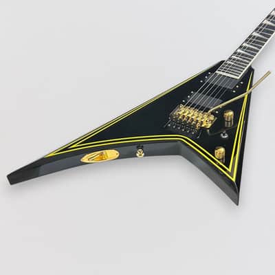 Jackson MJ Series Rhoads RR24MG Electric Guitar 2024 - Black with Yellow Pinstripes image 11